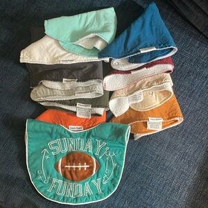 11 cloth infant bibs